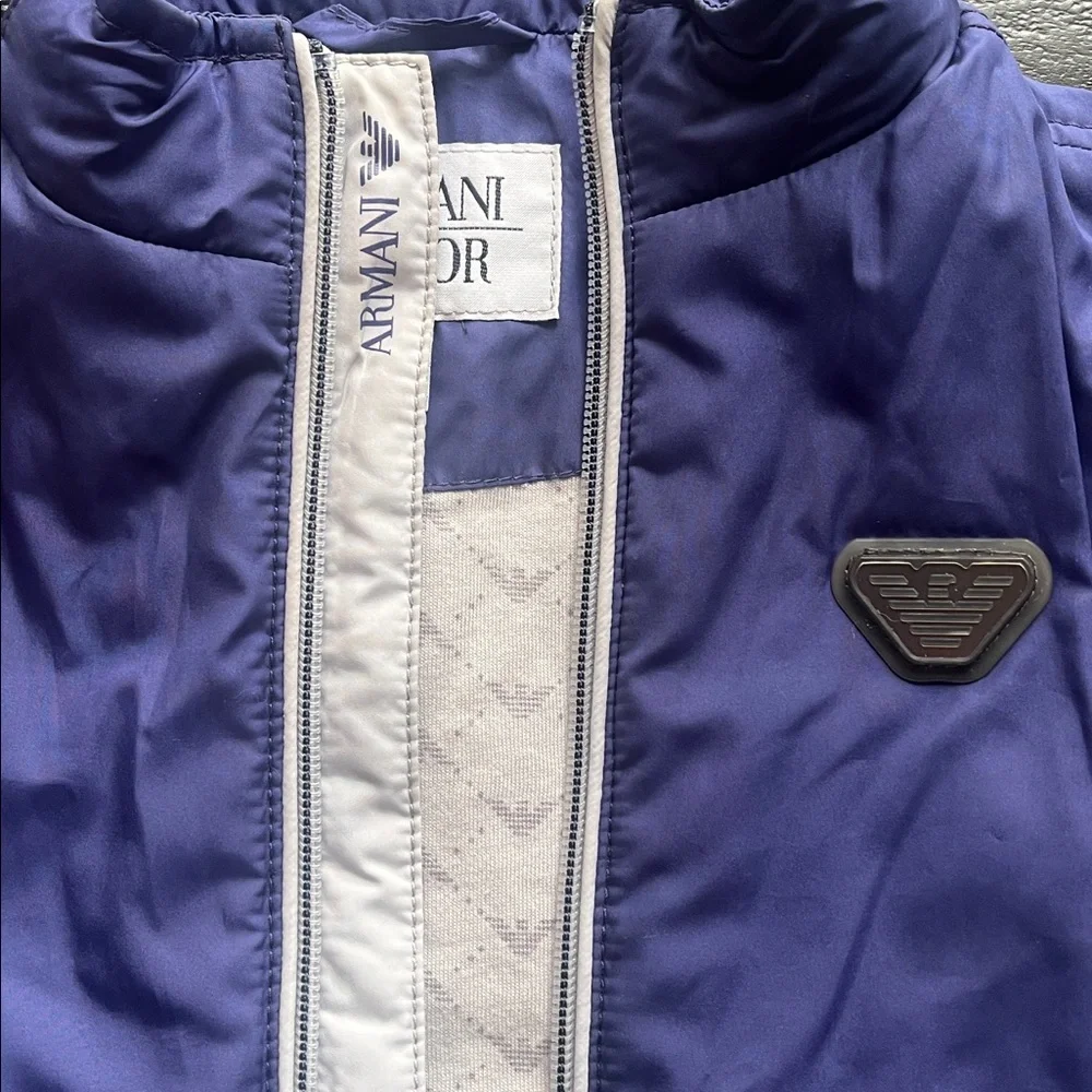 Armani Junior Purple and White Kids Vest